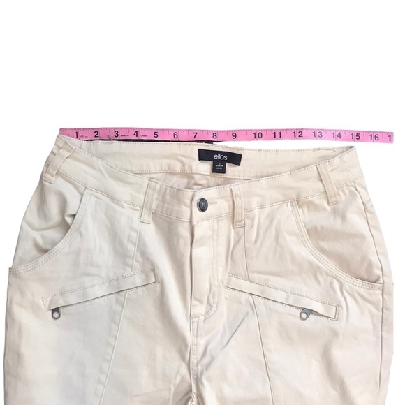 Ellos Beige Moto Jeans Pants Size 12 NWOT - Picture 16 of 16